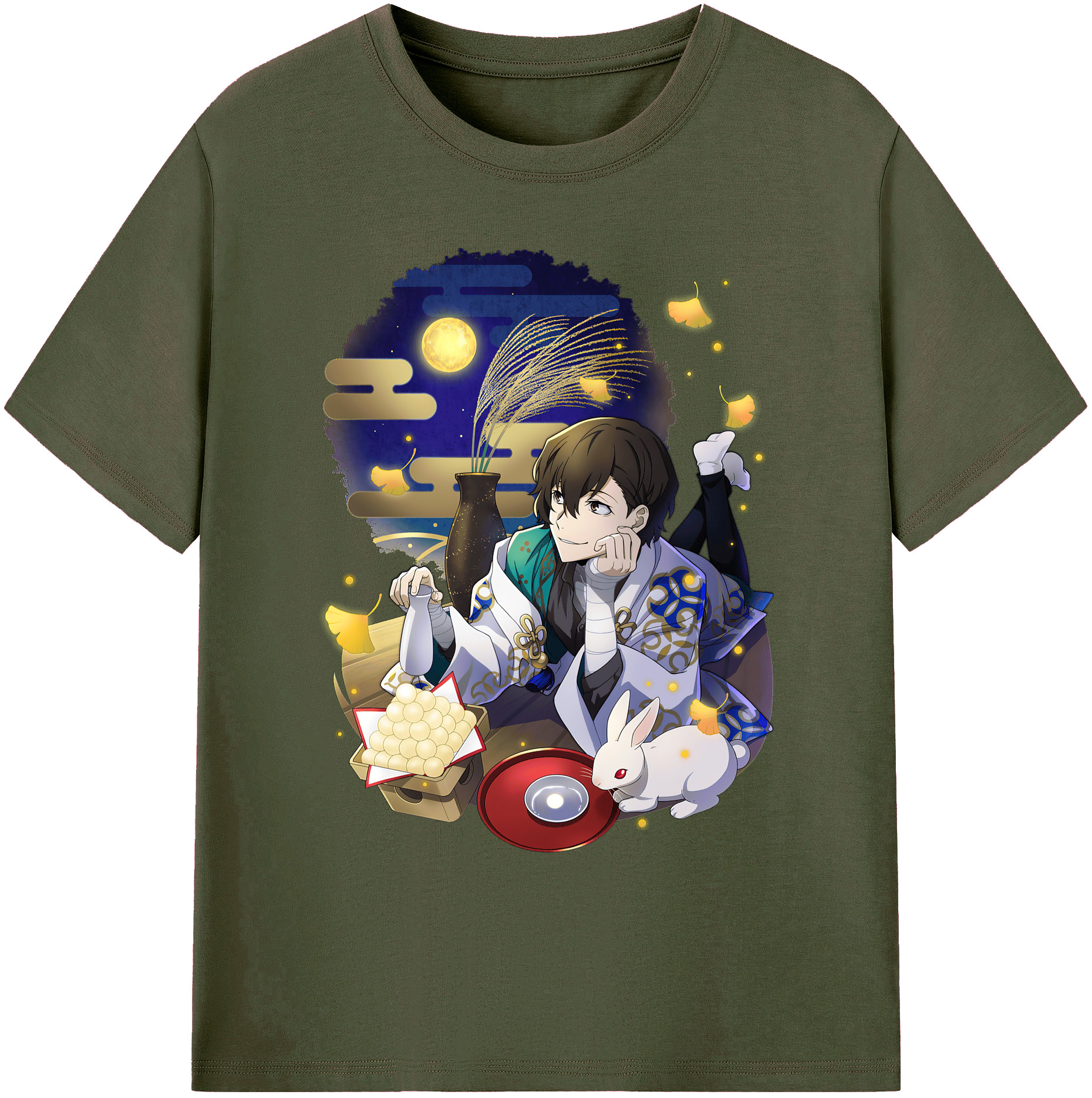 （画像用） 文豪ストレイドッグス Bungo Stray Dogs 綿100％ メンズ半袖Tシャツ｜肌触りやわらか＆通気性